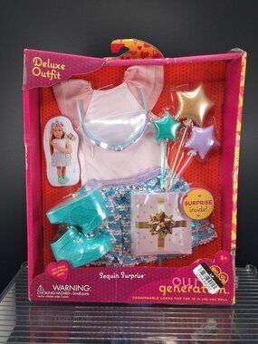 Our Generation Deluxe Doll Outfit Sequin Surprise For 18" Dolls